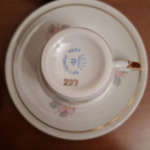 Σετ τσαγιού vintage Fena Porzellan 293 σαν καινούργιο