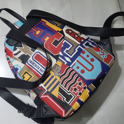 Authentic Love Moschino Multi Graphic Backpack (Excellent Condition / Like New)