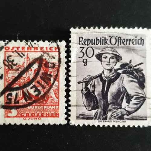 Αυστρία 1934 & 1948 γραμματόσημα με γυναίκες σαν καινούργια
