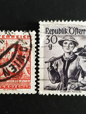 Αυστρία 1934 & 1948 γραμματόσημα με γυναίκες σαν καινούργια