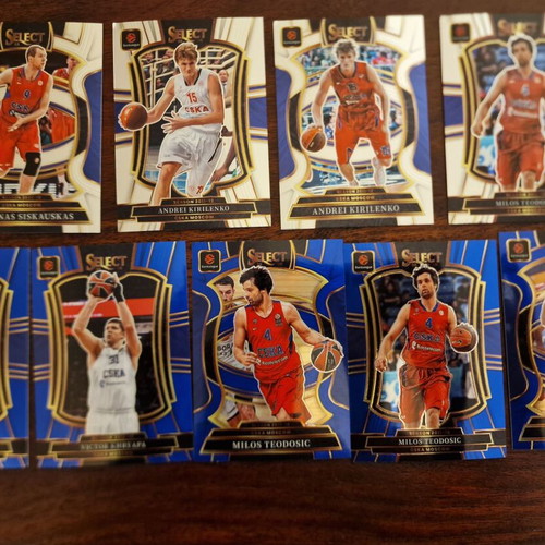 Panini Select Euroleague CSKA basketball card pack of 9
