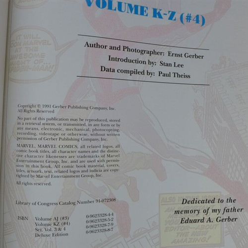 Photo-Journal Guide to Marvel Comics Volume 4 (K-Z) used