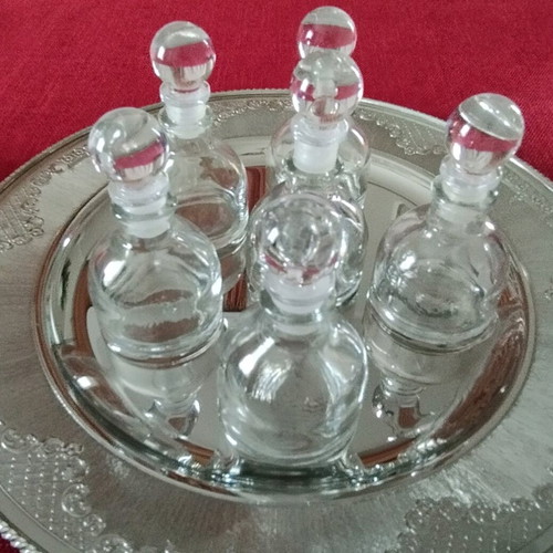 Bomboniera bottles new, set of 6 round 45ml