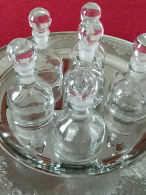 Bomboniera bottles new, set of 6 round 45ml