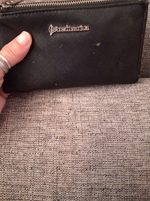 Stradivarius wallet used, black