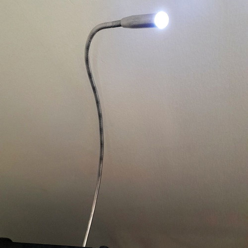 Usb led light used, ideal for laptop and airplane