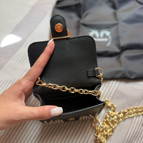 Pinko mini shoulder bag, black