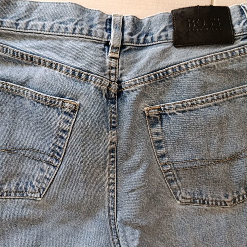Men's Pants Hugo Boss pack of 2, like new, brown corduroy and blue denim