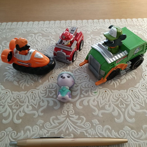 Paw Patrol toy cars, set of 4