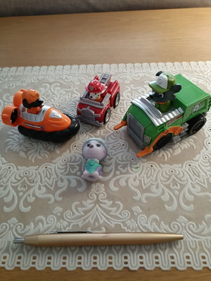 Paw Patrol toy cars, set of 4