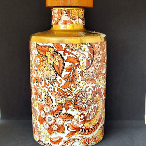 Vintage Royal Ceramics L.C.A. Decanter like new, mid-century modern