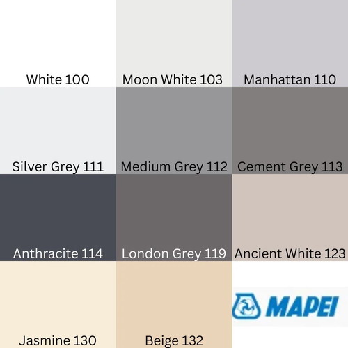 Mapei silver grey grout refresh paint new