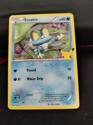 Κάρτα Pokemon Froakie επίσημη, καινούργια, 25th Anniversary McDonald's 2021