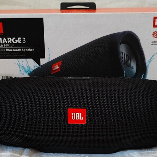 JBL Charge 3 Stealth Edition portable Bluetooth speaker