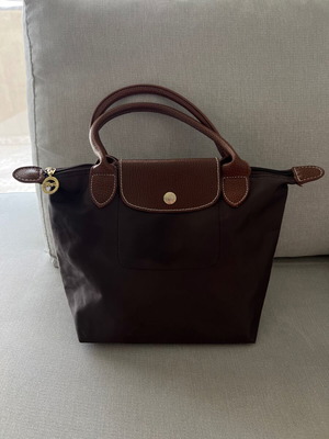 Τσάντα Longchamp χειρός καφέ μέγεθος small σαν καινούργιο