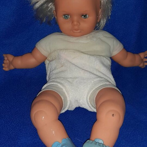 Badea doll used, 50 cm, Italian vintage without clothes