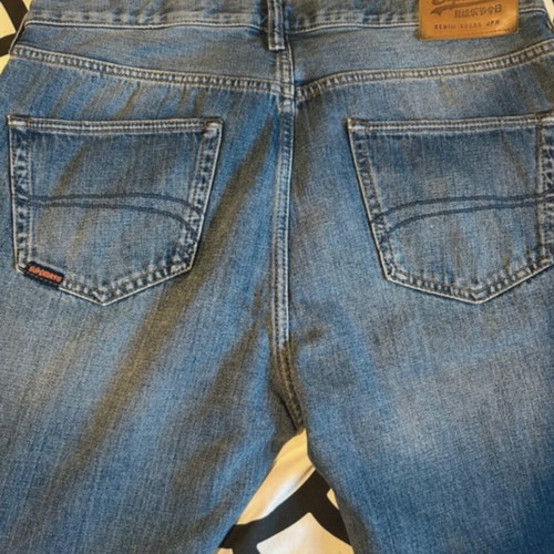 Superdry men's blue jeans like new, 5-pocket straight fit