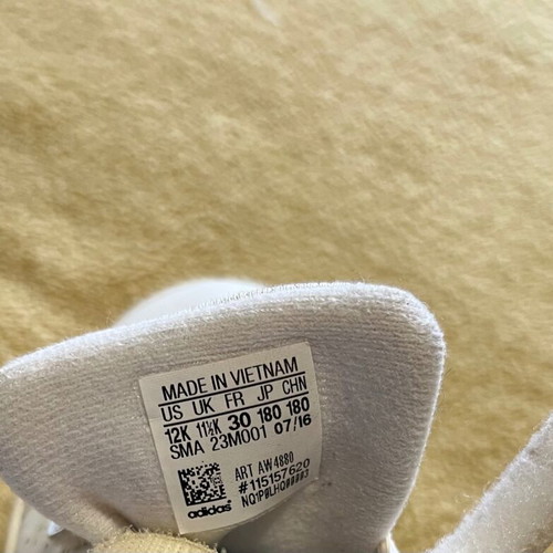 Αθλητικά παπούτσια Adidas για αγόρι, νούμερο 30, άσπρα και πράσινα
