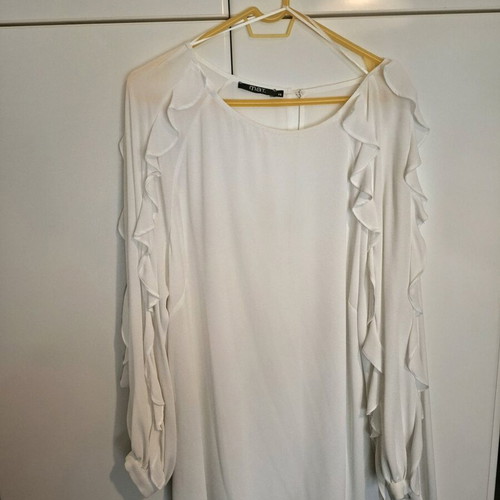 Mat Fashion medium blouse airy, new, ecru