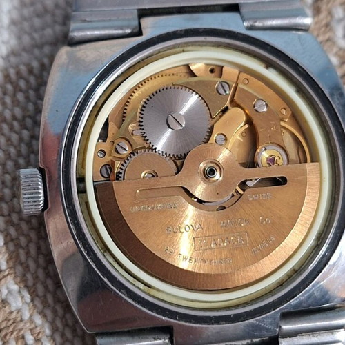 Bulova 7366 automatic vintage watch used, stainless steel case