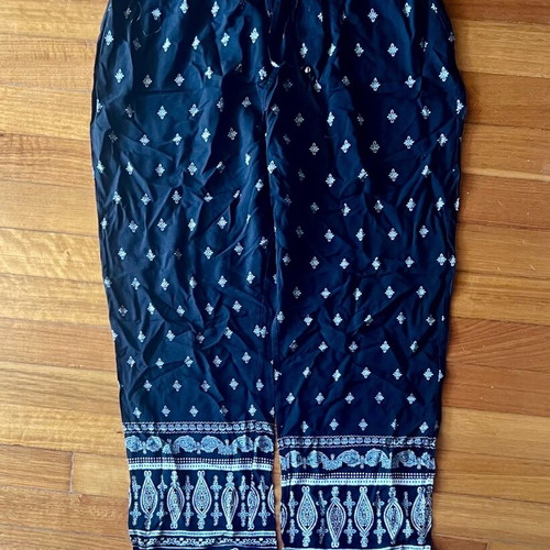 Summer pants used with Indian pattern, size XL