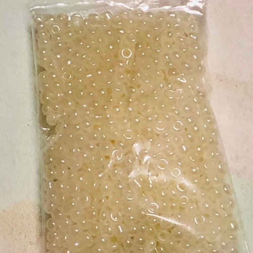 Γυάλινες χάντρες LUMINGZANG No 40, καινούργιες, 1000 τεμ., 1 mm