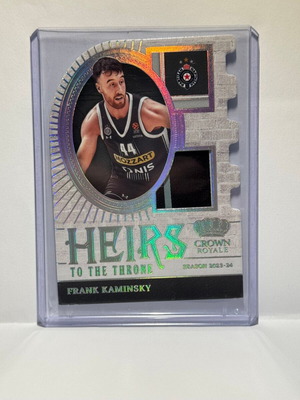 Panini Crown Royale Euroleague Frank Kaminsky Heirs To The Throne Patch new