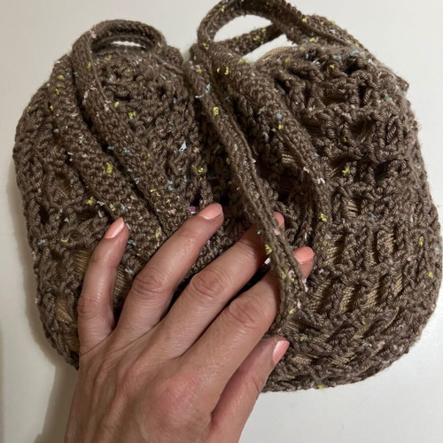 Market bag handmade crochet shoulder bag new