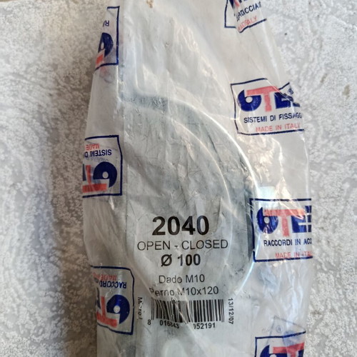 Metal Pipe Collar Support CTF 2040 Ø100 mm with M10x120 Screw