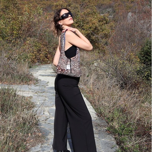 Hobo Bag Leopard Print shoulder bag new by Celana