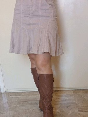Paola Frani Winter Skirt New Size S Beige