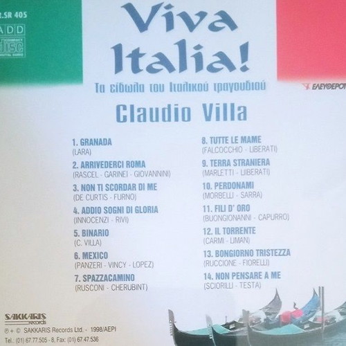 Viva Italia 10 CD used, idols of Italian song