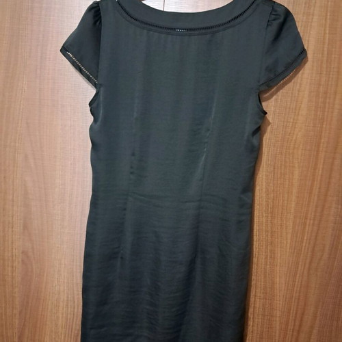 H&M short black satin dress like new, size S