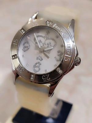 Juicy Couture women's watch with steel case and silicone strap