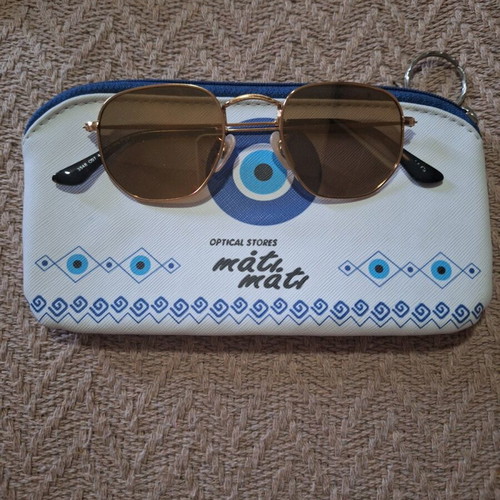 Women's sunglasses like new, brown and gold