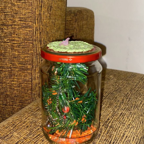 Christmas vase