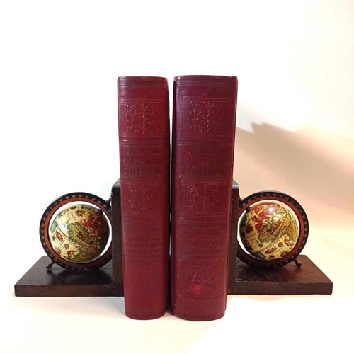 Esso PAPPAS advertising globe bookends