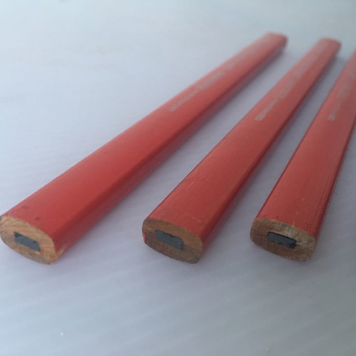 Carpenter flat pencils vintage and new