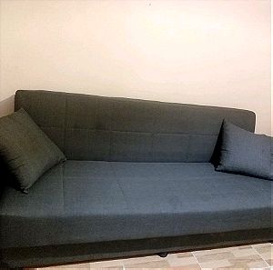 Τριθέσιος καναπές κρεβάτι με αποθηκευτικό χώρο