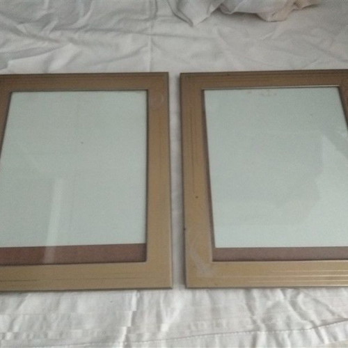 Metal photo frames used, pack of 2 large