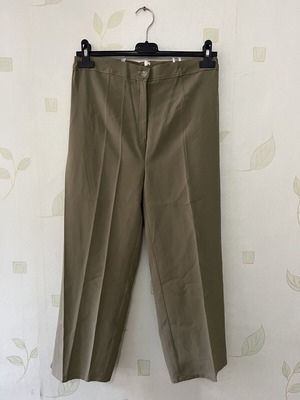A-Style Women's Summer Pants 3/4 Length Olive Green New