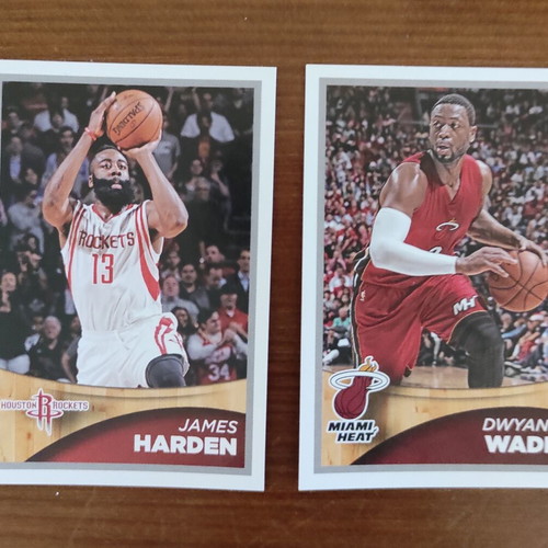 Panini NBA 2015-16 stickers used, pack of 5