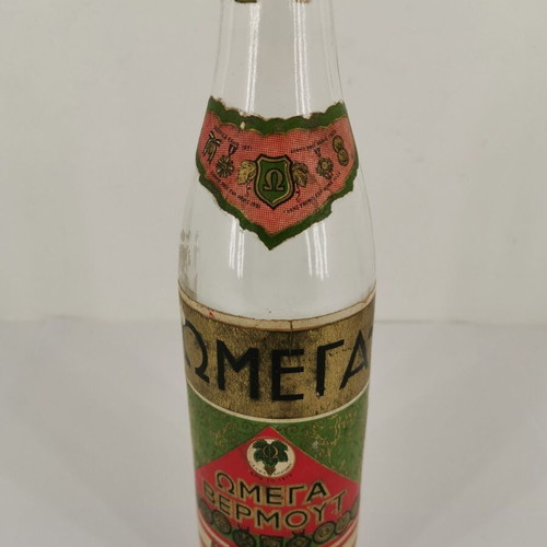 Glass vermouth bottle Omega used