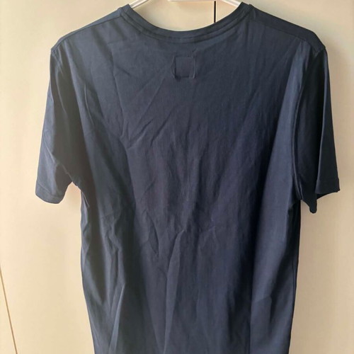 Clever men's T-shirt with print, new, size M, blue and yellow
