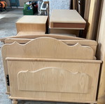 Unpainted bed new from store closing