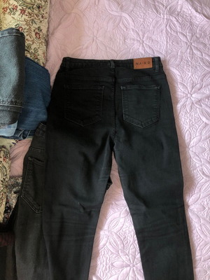 Na-Kd high-waisted skinny jeans size 42 XL black like new