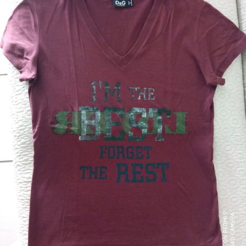 D&G t-shirt authentic used, unisexe, small men's