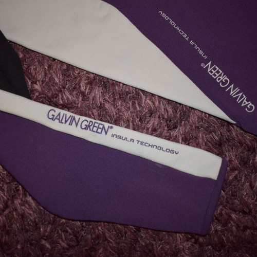 Galvin Green Mens Insula Pullover size M like new, white and purple