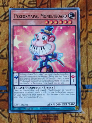 Performapal Monkeyboard κάρτα Yu-Gi-Oh!