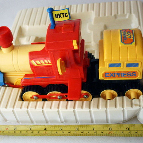 Tumbling Loco 26cm Playwell train vintage 1989 unused